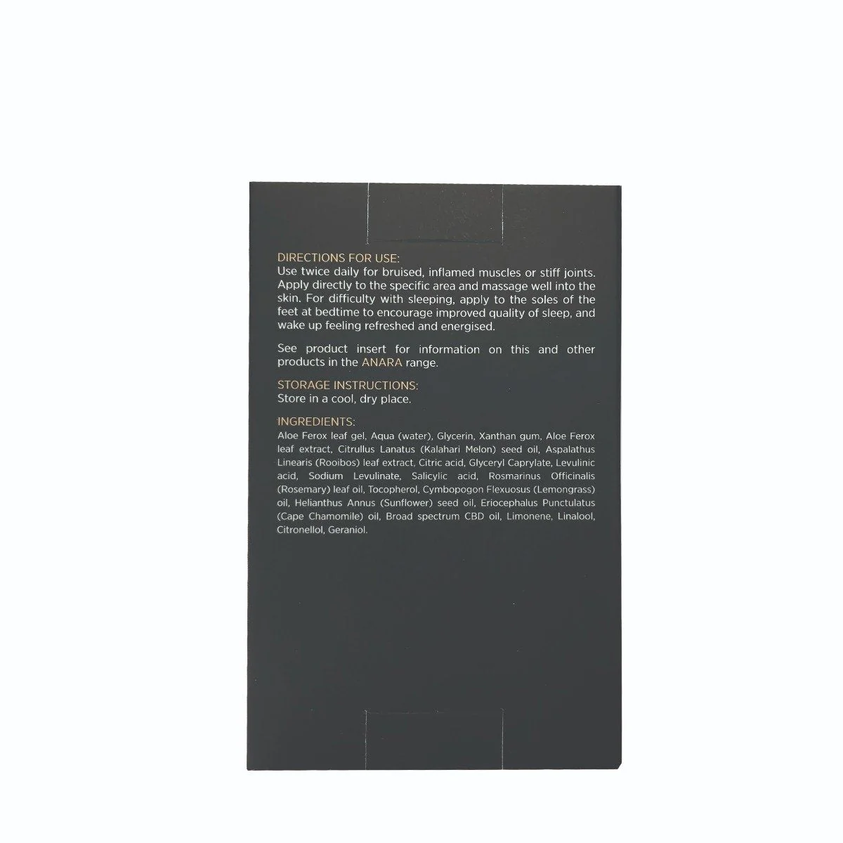 ANARA - Cape Aloe Gel with CBD Oil 65ml - Image 3