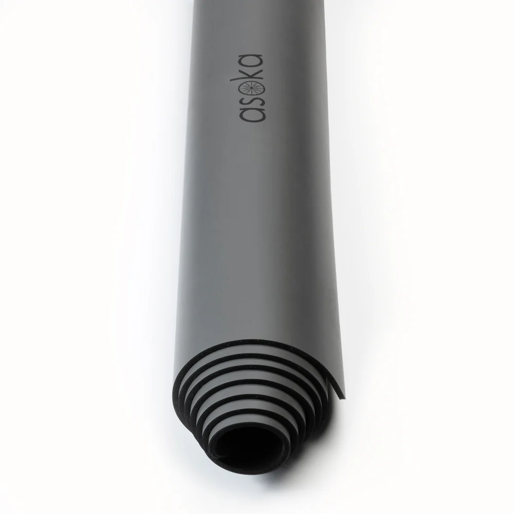 Asoka - Alignment Yoga Mat Charcoal  Mandala - Image 3