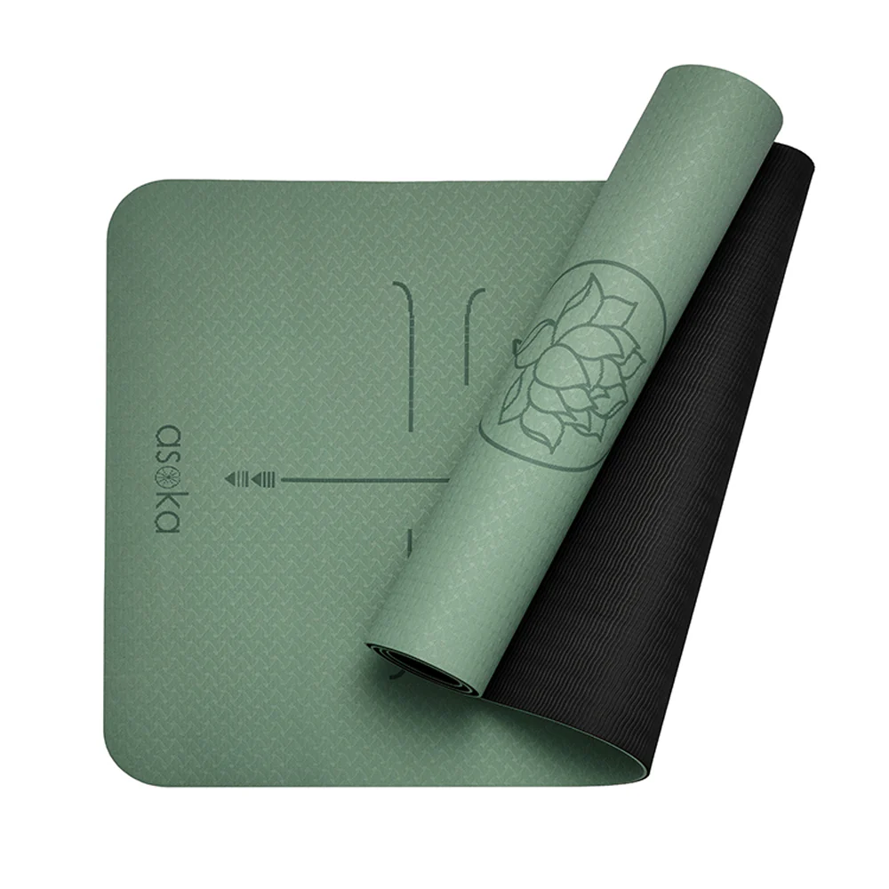 Asoka - Eco Sticky Yoga Mat Sage Lotus Align - Image 2