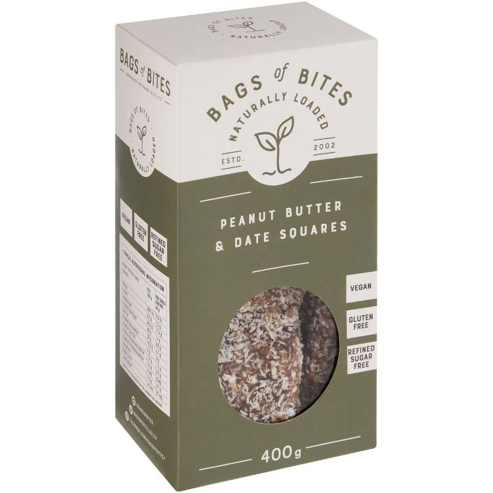Bags of Bites - Biscuits Peanut Butter & Date 400g - Image 2