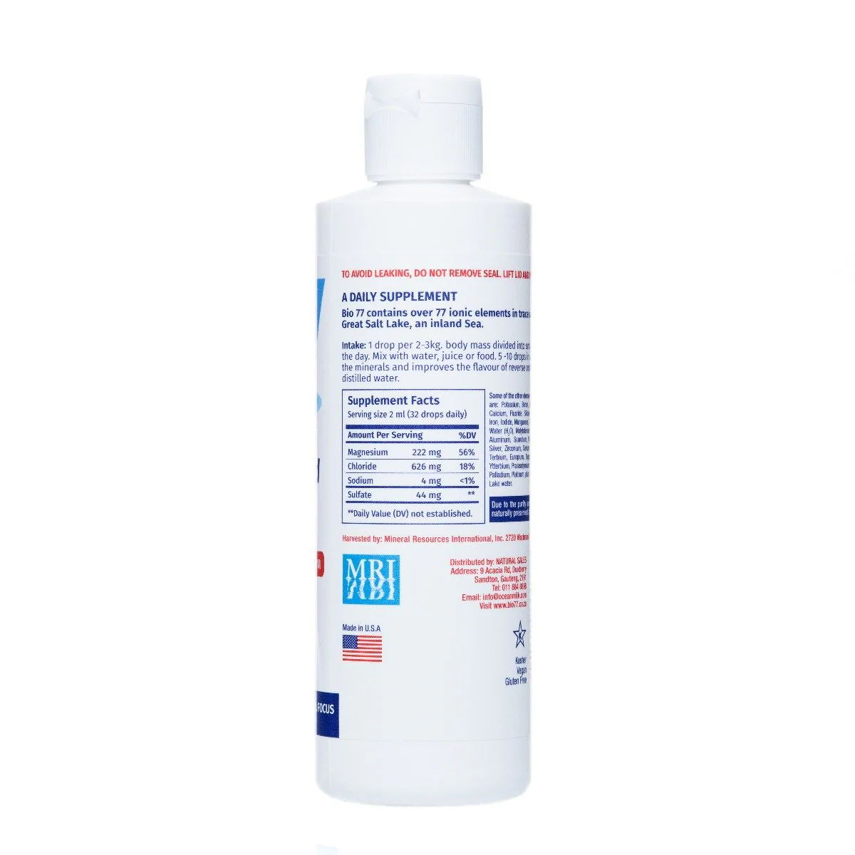 Bio77 - Concentrated Minerals 240ml - Image 3