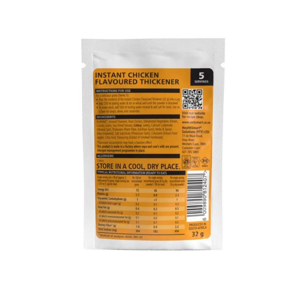 Carbsmart - Instant Chicken Flavoured Thickener 32g - Image 2