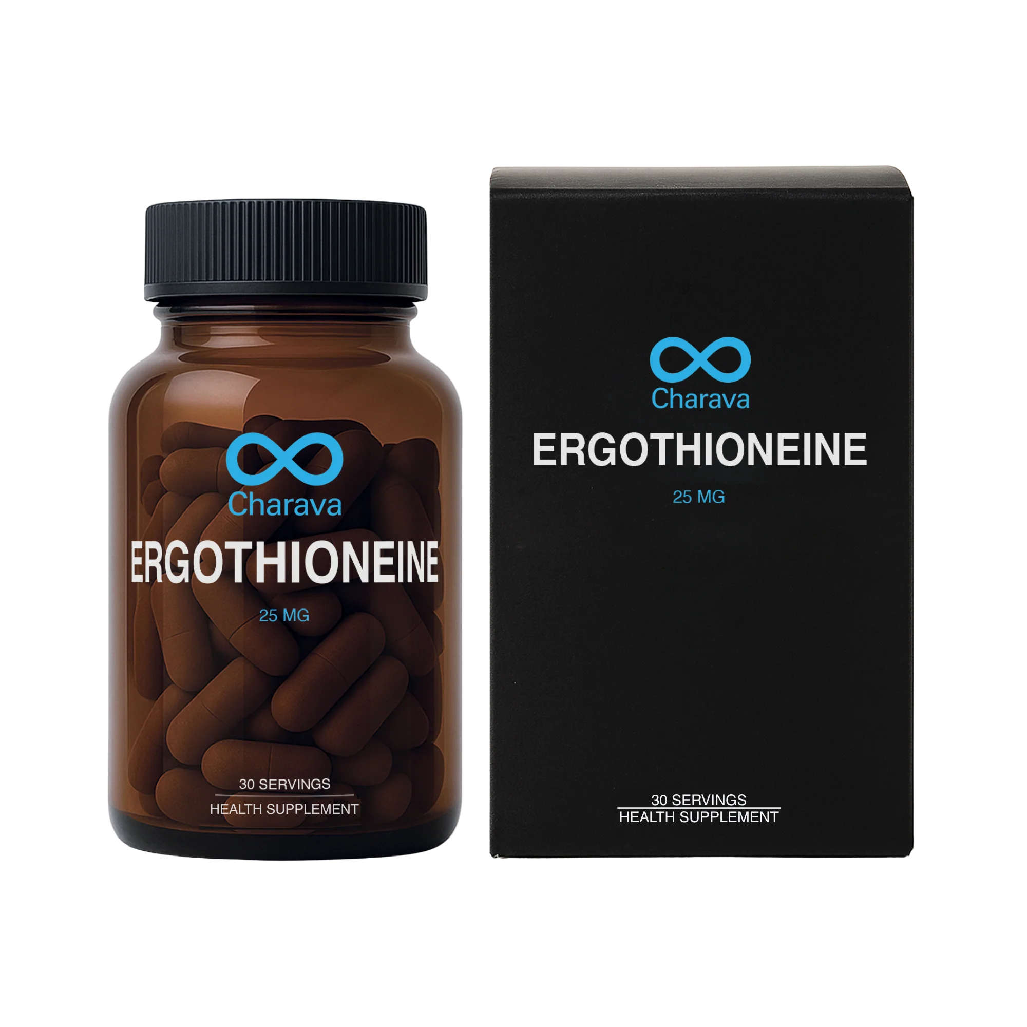 Charava - Ergothioneine 25mg 30s - Image 3