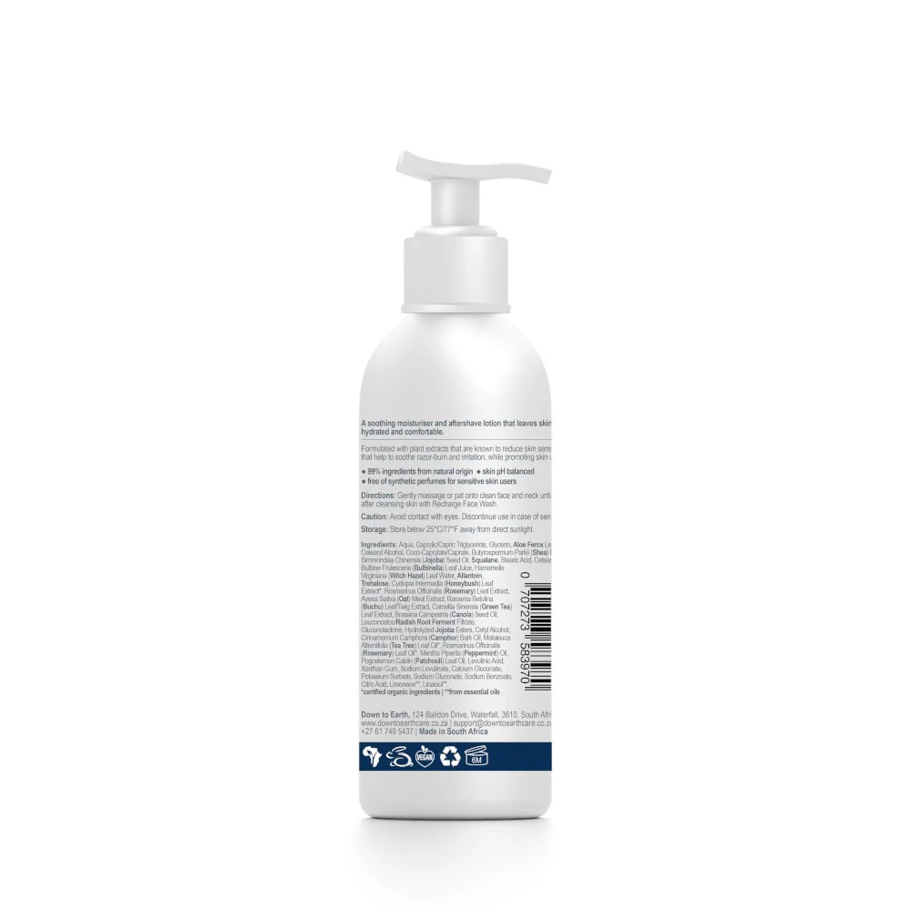 Down to Earth - Recharge Mens Moisturiser & Aftershave 100ml - Image 2
