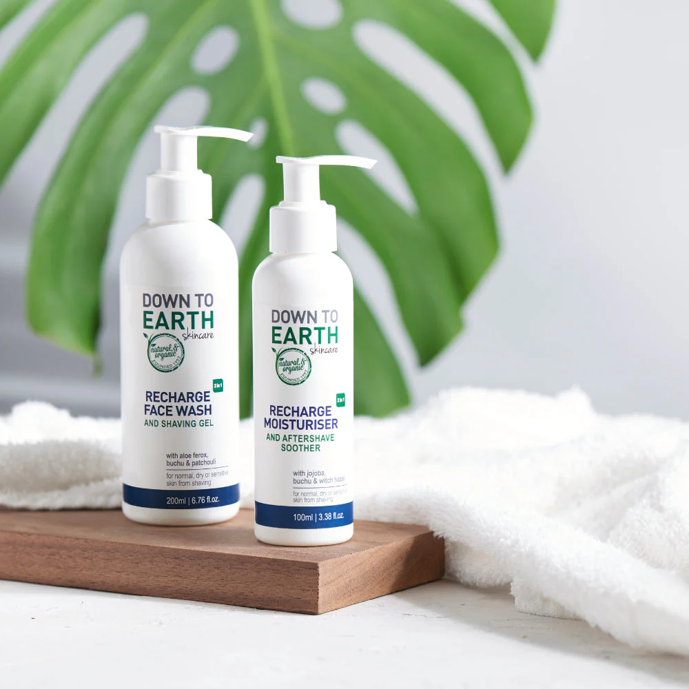 Down to Earth - Recharge Mens Moisturiser & Aftershave 100ml - Image 3