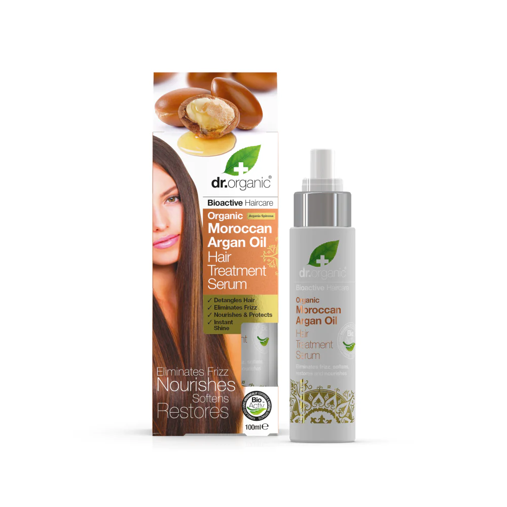 Dr Organic - Moroccan Argan Oil Hair Serum 100ml - Image 2