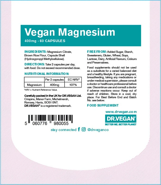 Dr Vegan - Magnesium 60s - Image 3