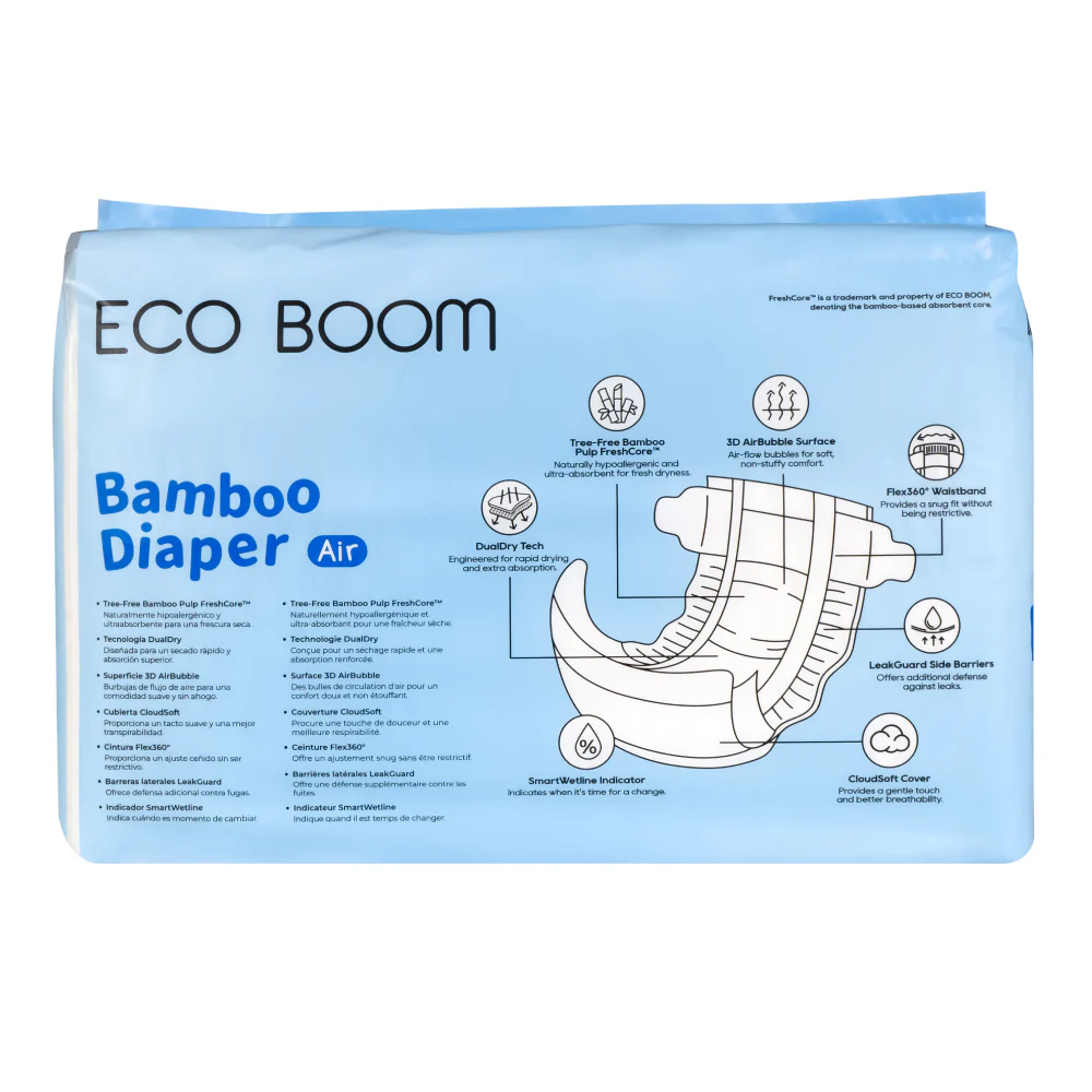 Eco Boom - Air Bamboo Diapers M 32s - Image 2