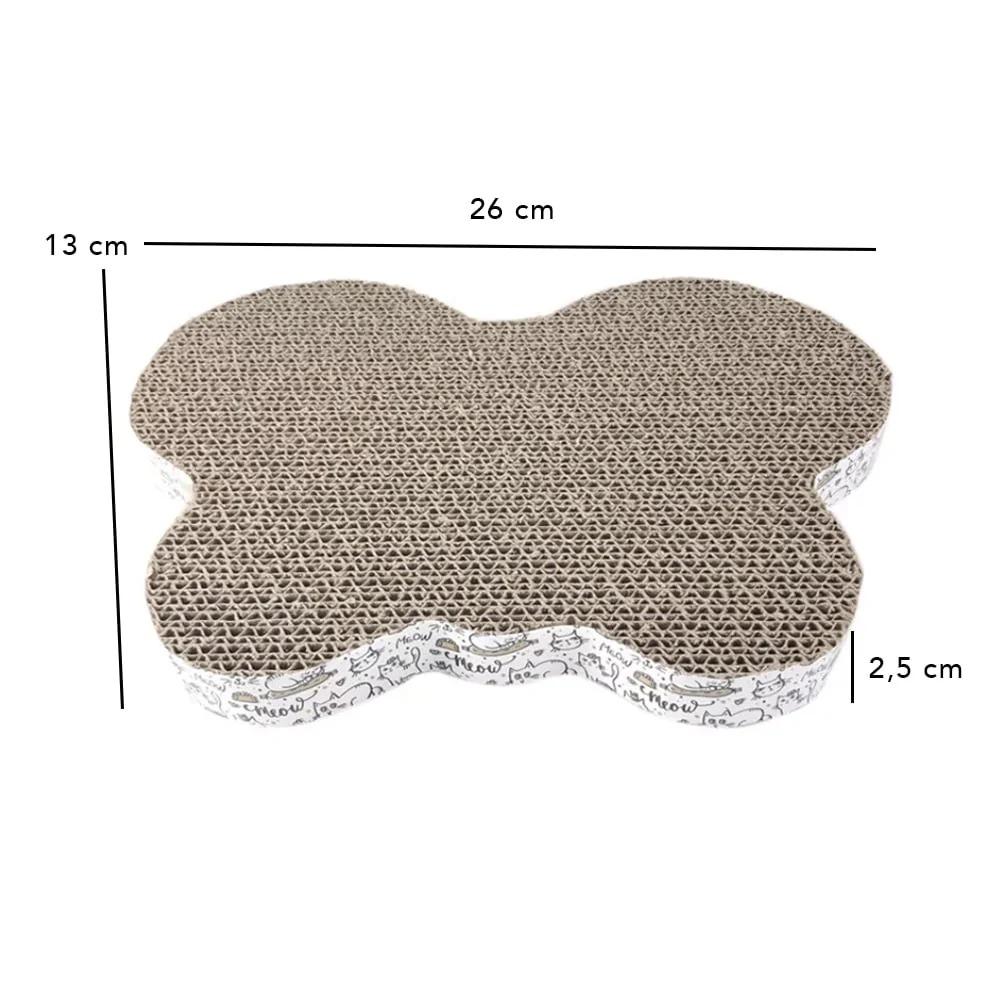 Eco Lifestyle - Catnip Infused Cat Scratcher Butterfly Print - Image 3