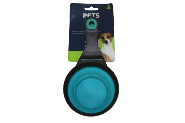 Eco Lifestyle - Foldable Pet Food Scoop Blue 237ml - Image 2