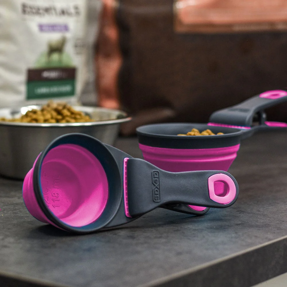 Eco Lifestyle - Foldable Pet Food Scoop Pink 237ml - Image 3