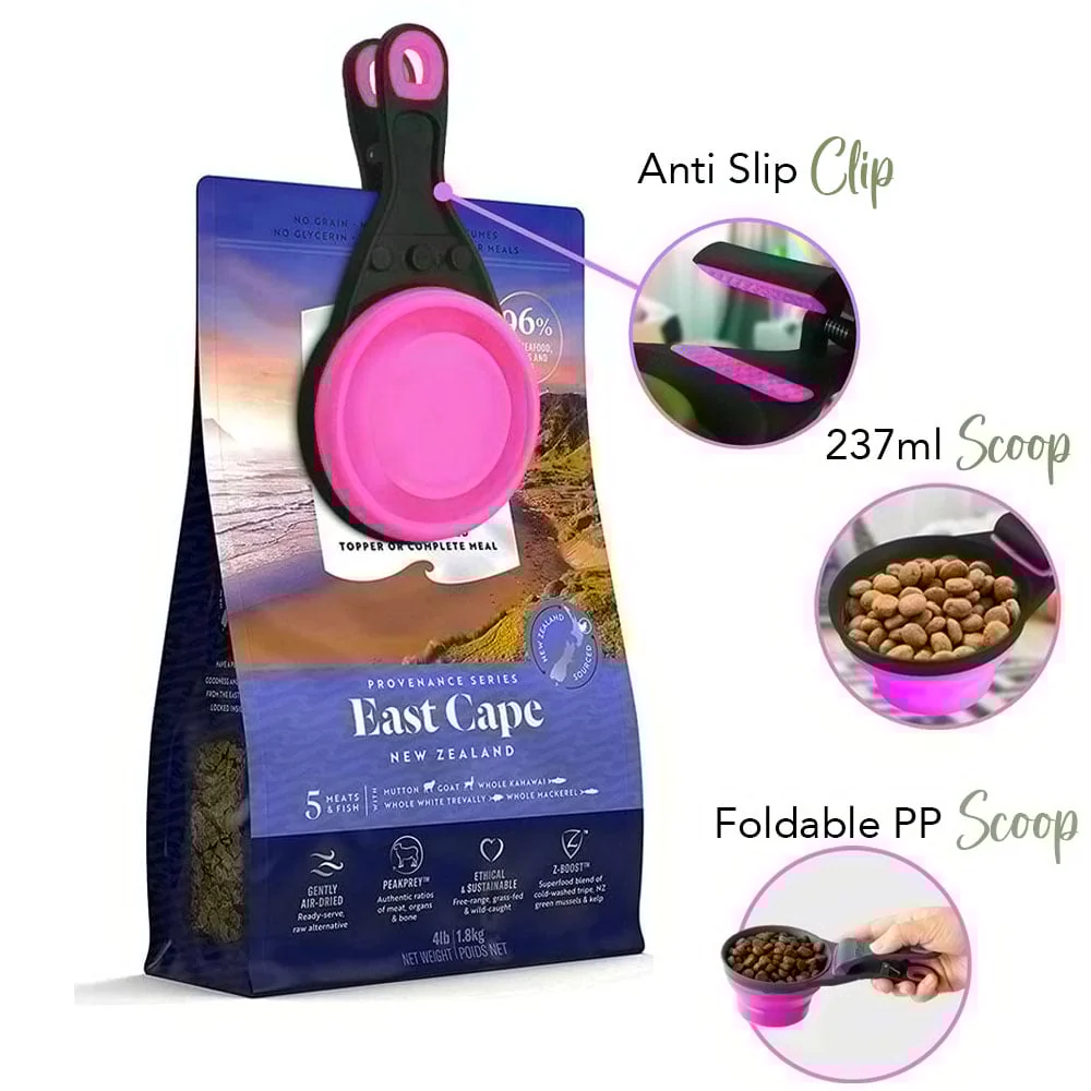 Eco Lifestyle - Foldable Pet Food Scoop Pink 237ml - Image 5