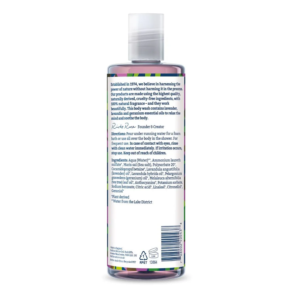 Faith in Nature - Body Wash Lavender & Geranium 400ml - Image 2