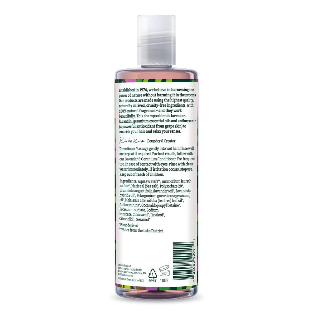 Faith in Nature - Shampoo Lavender & Geranium 400ml - Image 2