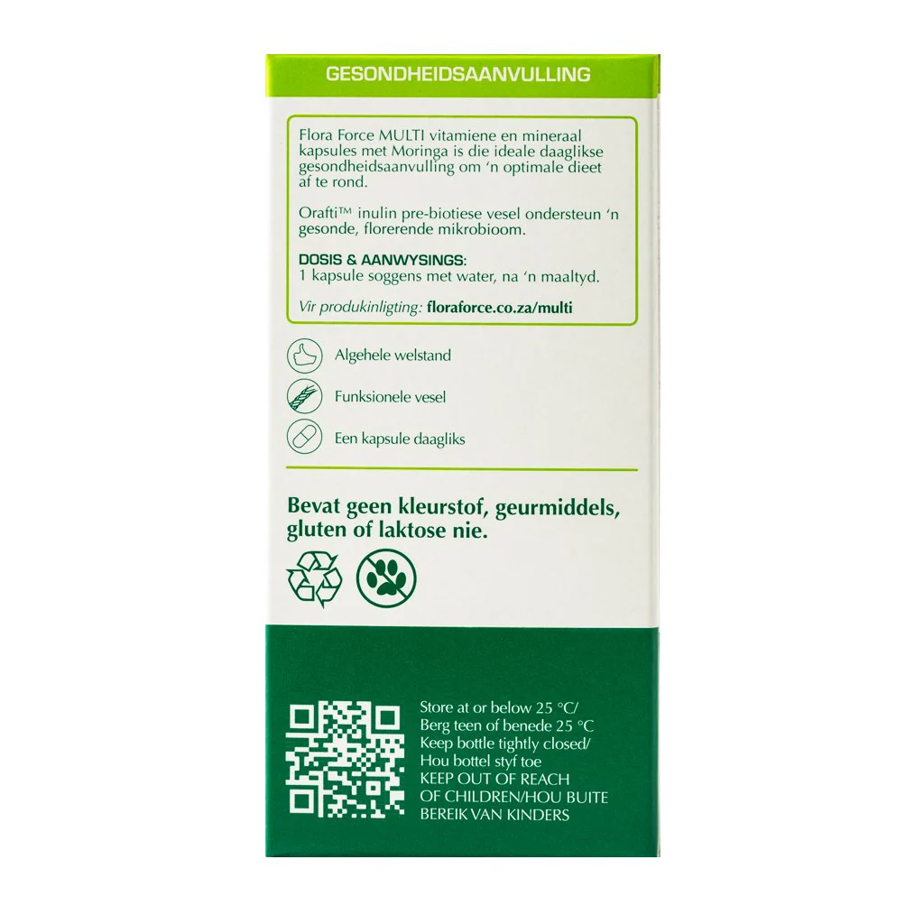 Flora Force - Multi Vitamin With Prebioitic Fibre 30s - Image 3