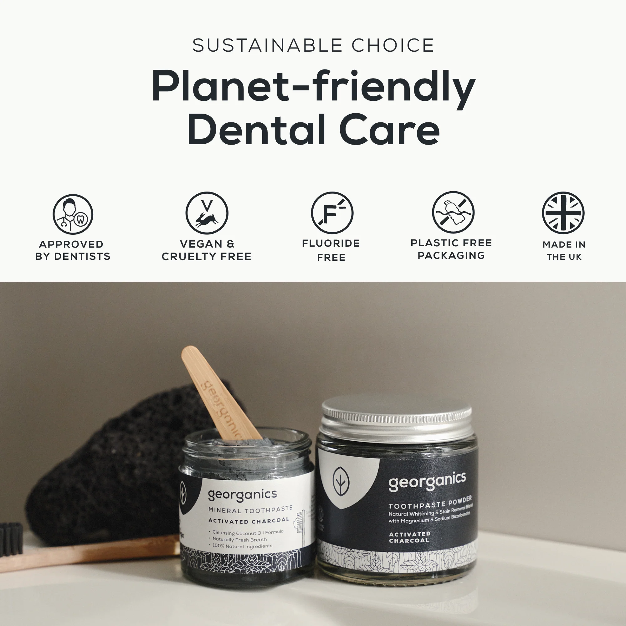 Georganics - Mineral Toothpaste Powder Activated Charcoal 60ml - Image 6