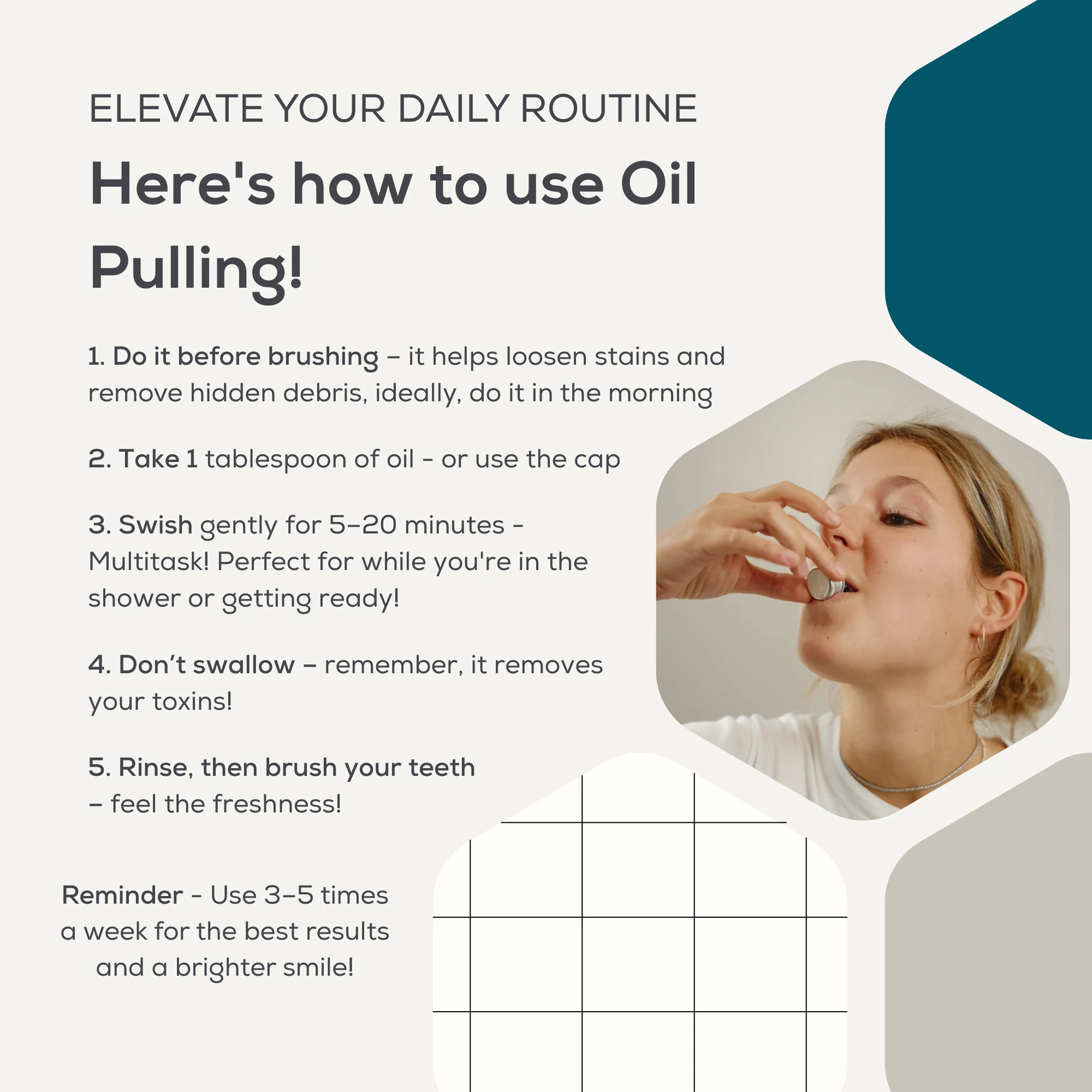 Georganics - Oilpulling Mouthwash English Peppermint 100ml - Image 3