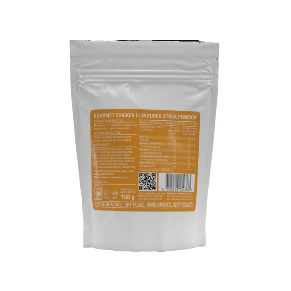 Health Connection - Gourmet Chicken Flavoured Stock Powder 150g - Image 2