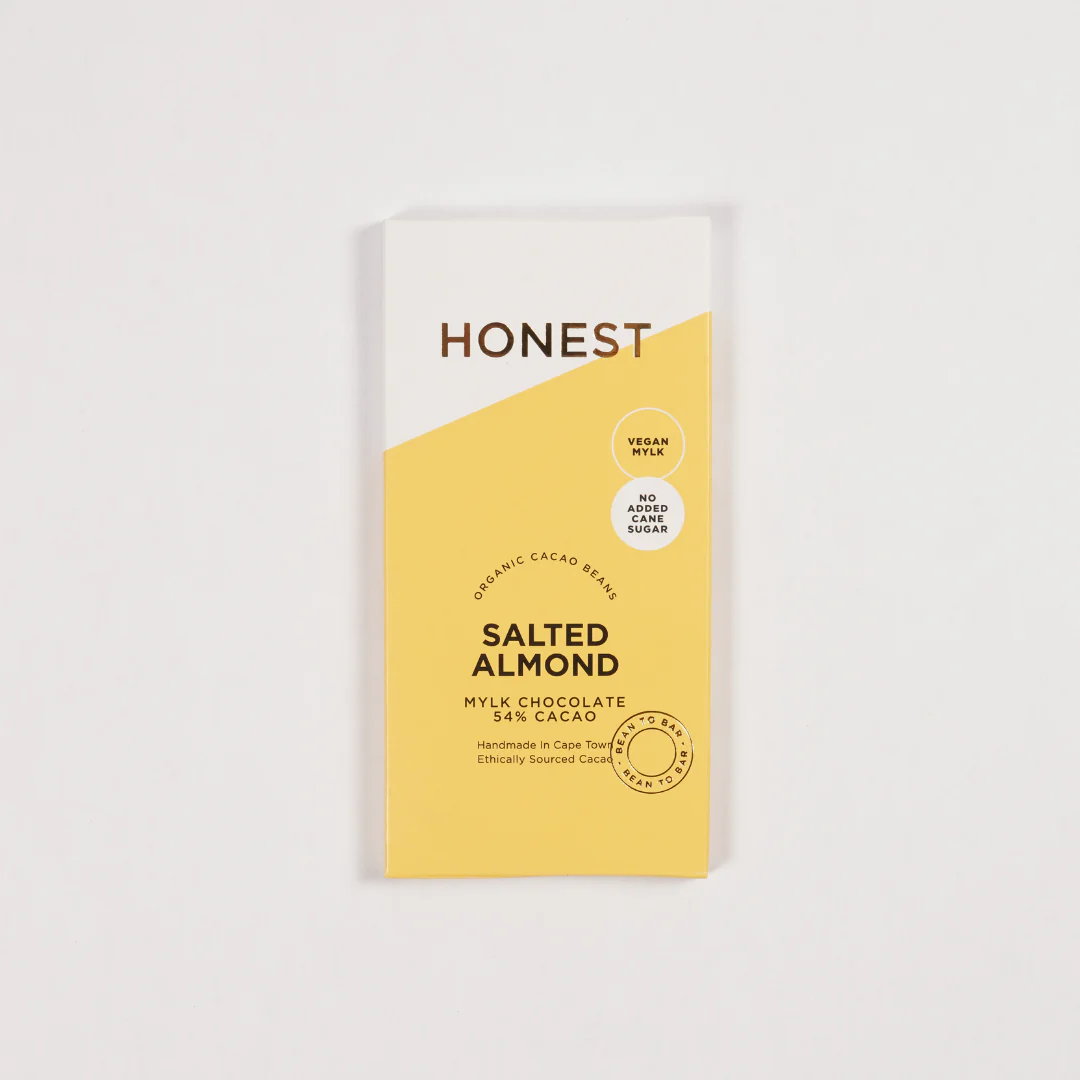 Honest - 54% Dark Chocolate Mylk Salted Almonds 60g