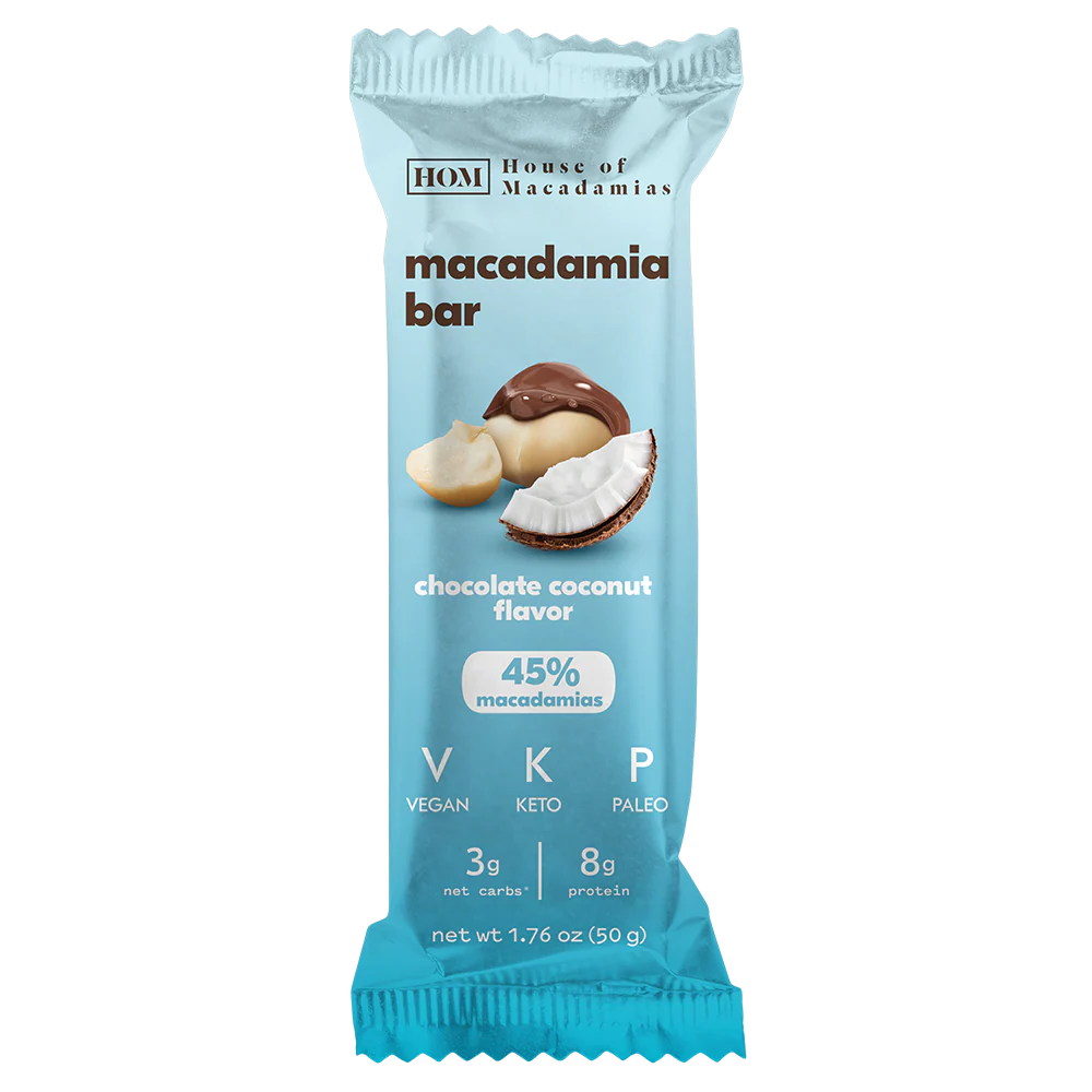 House of Macadamias - Macadamia Bar Chocolate Coconut 50g