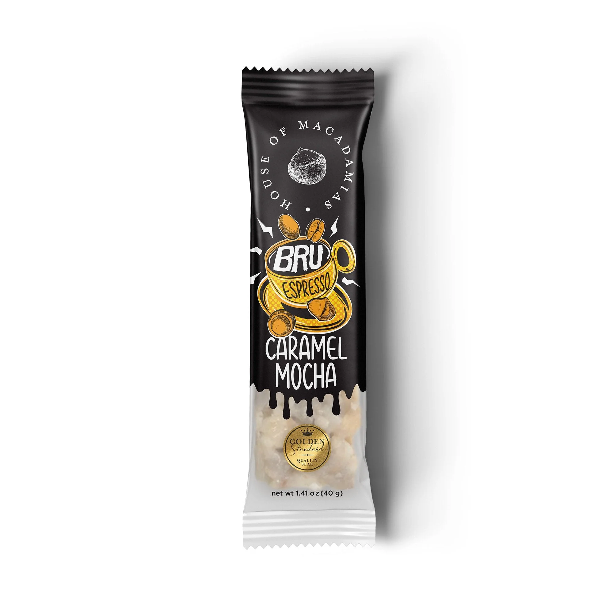House of Macadamias - Macadamia Bru Bar Caramel Mocha 40g