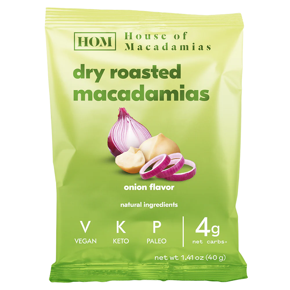 House of Macadamias - Macadamias Dry Roasted Onion 40g