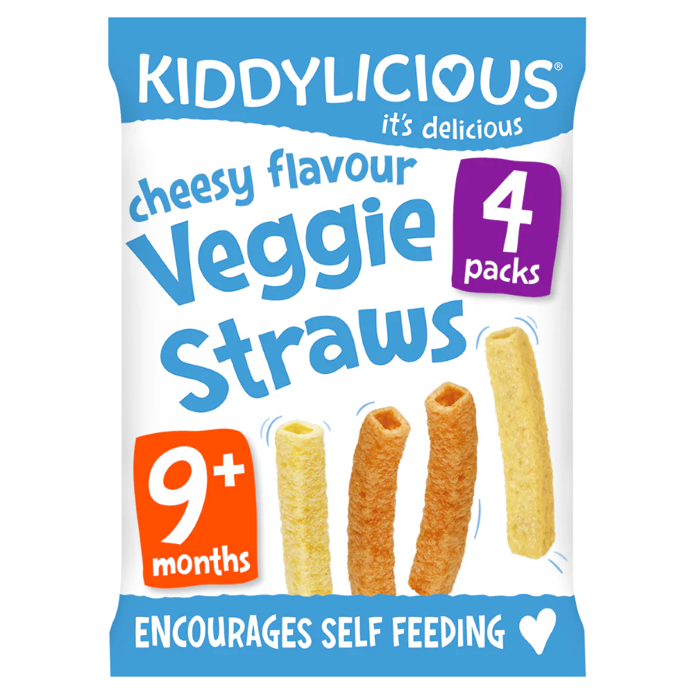 Kiddylicious - Cheesy Straws Multi Pack 4 x 12g
