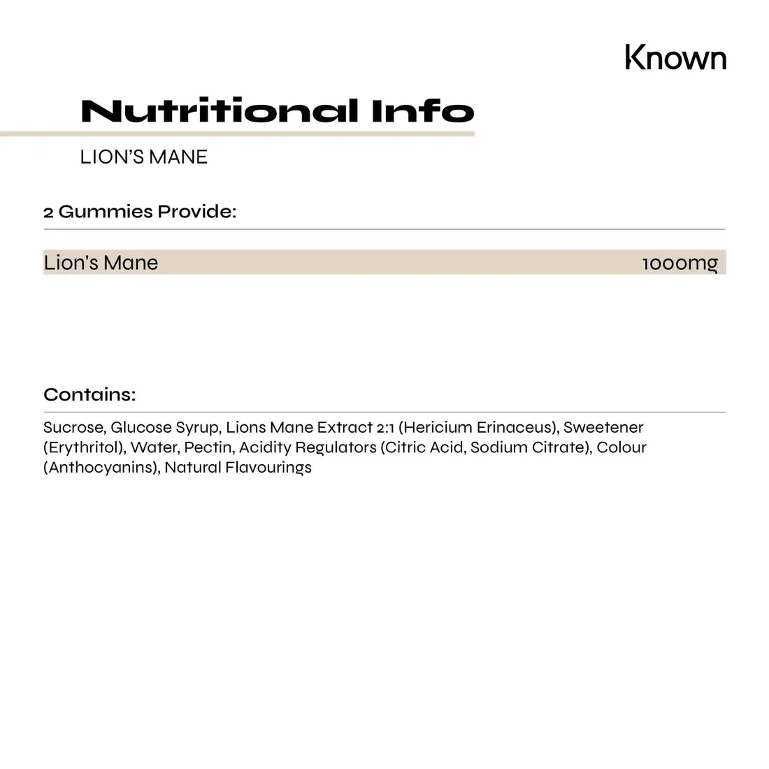Known - Lion's Mane 60s - Image 2