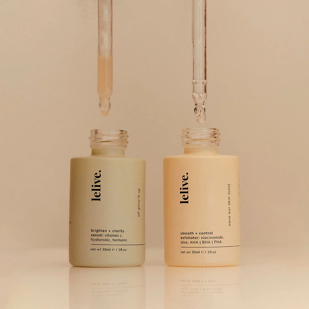 lelive - Am + Pm Serum Kit - Multi benefit duo (all skin types) - Image 2