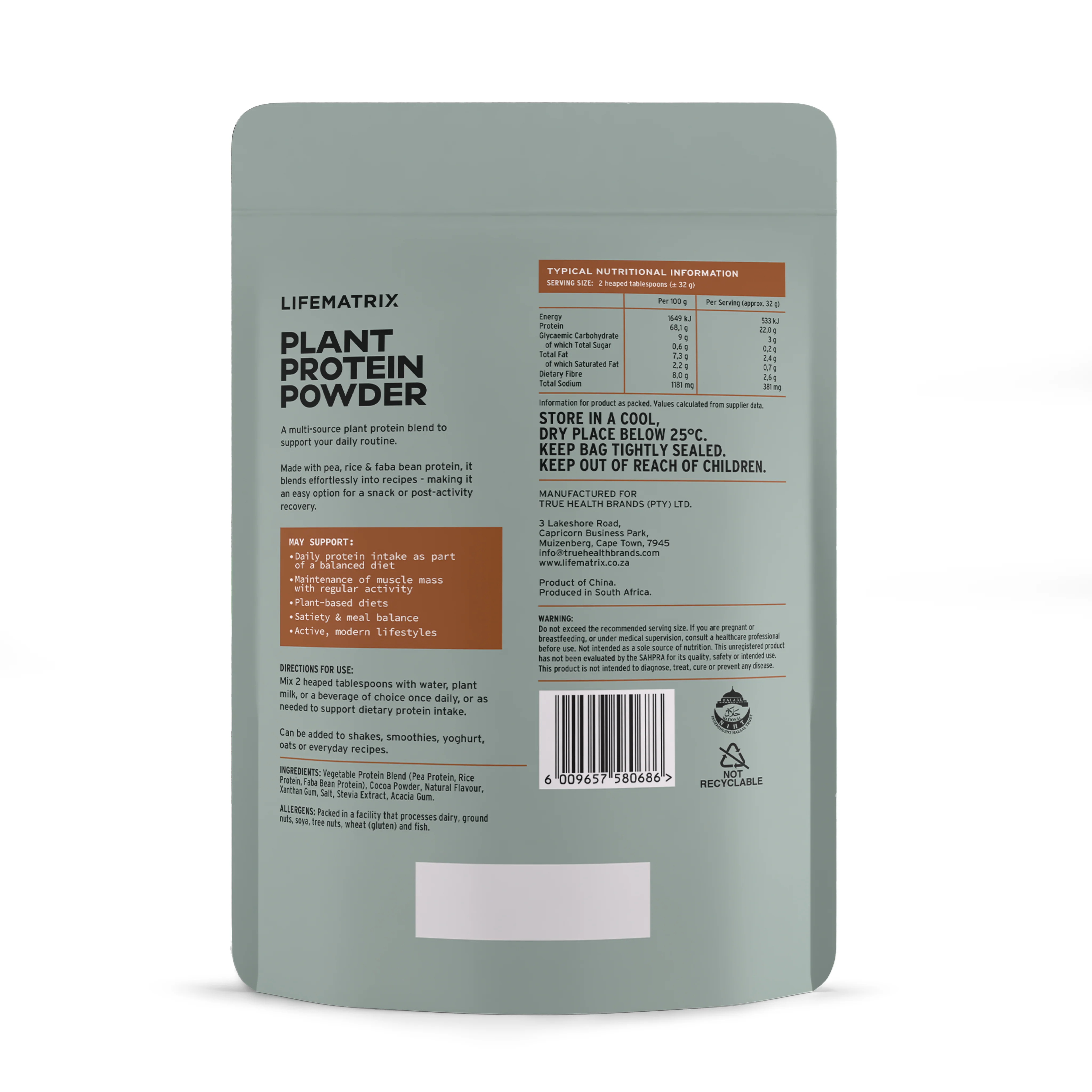 Lifematrix - Plant Protein Cocoa Ritual 450g - Image 3