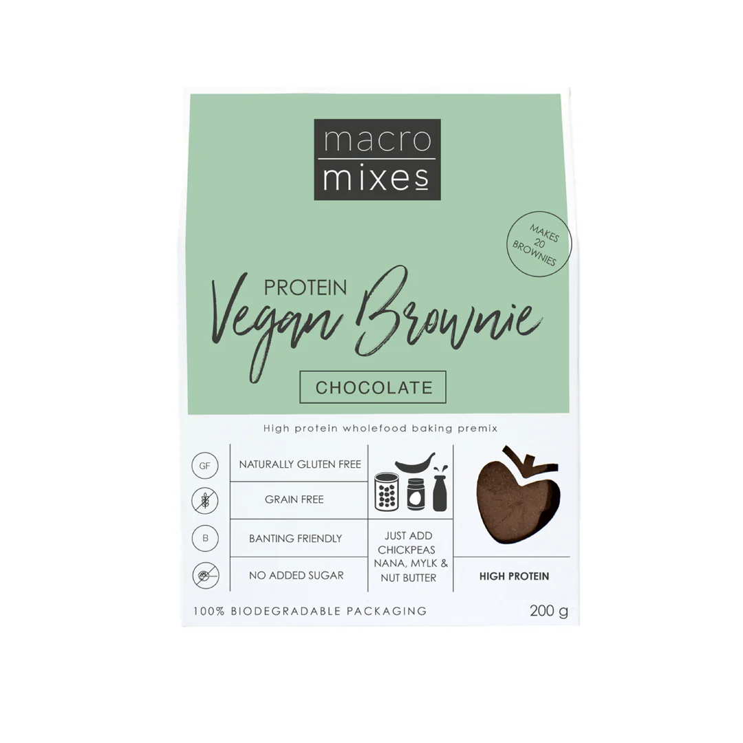 Macro Mixes - Brownie Protein Vegan 200g - Image 3