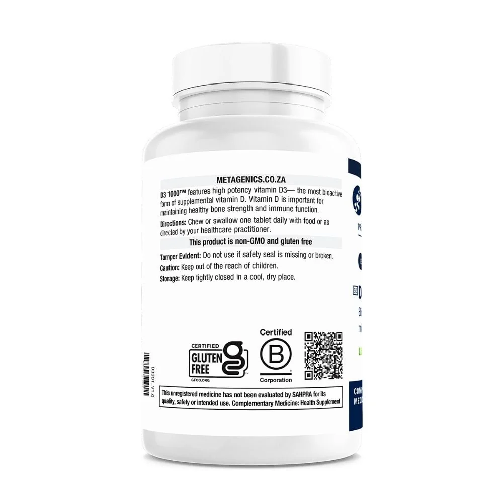Metagenics - D3 1000 Tablets 30s - Image 2