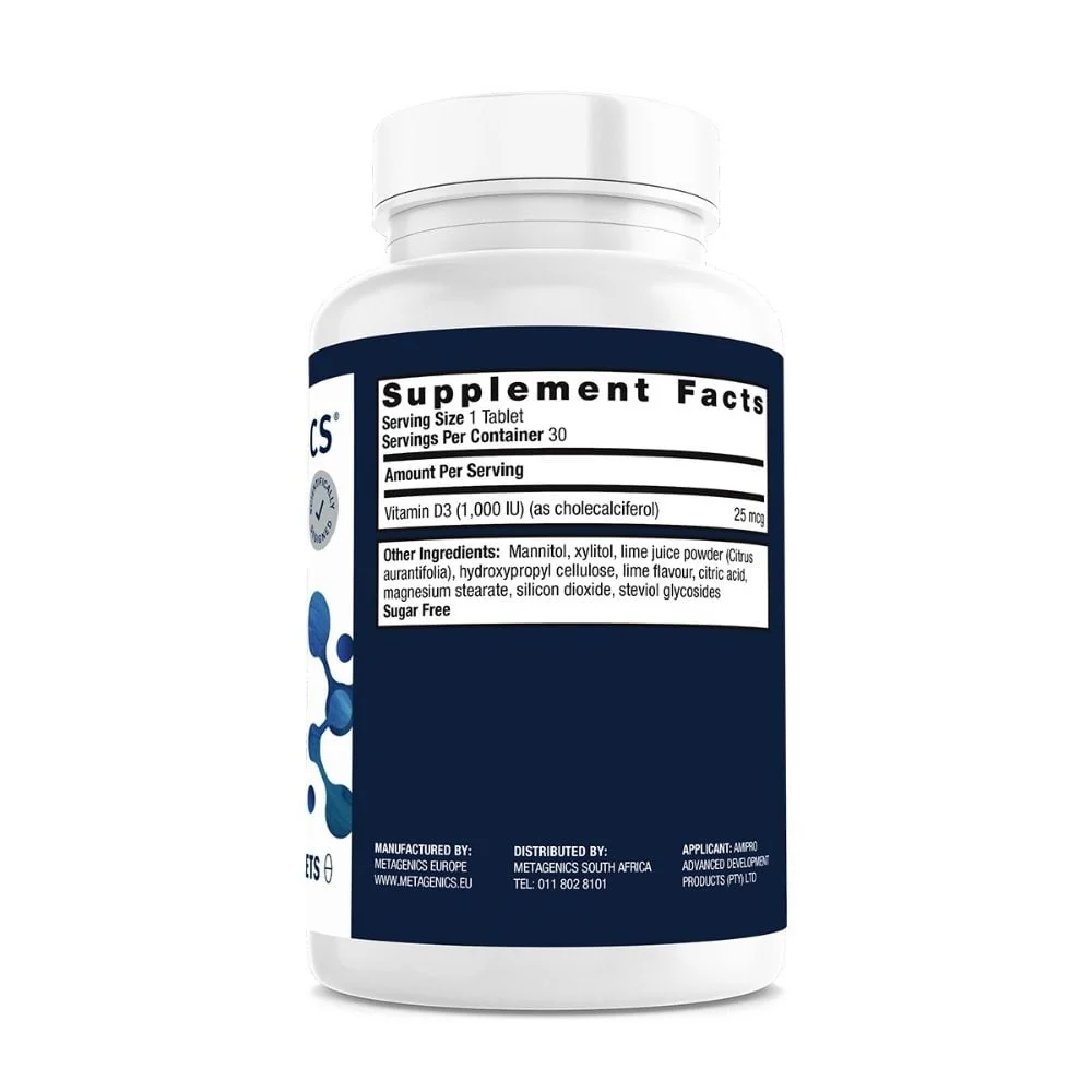 Metagenics - D3 1000 Tablets 30s - Image 3