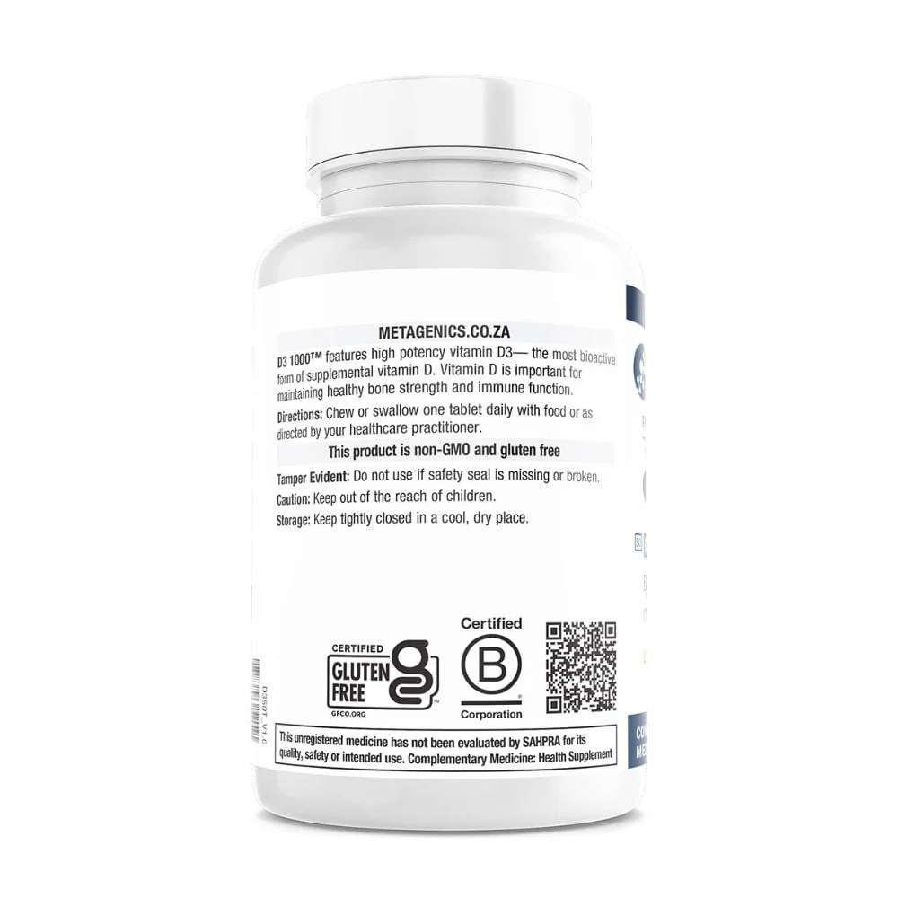 Metagenics - D3 1000 Tablets Promo Pack 75s - Image 3