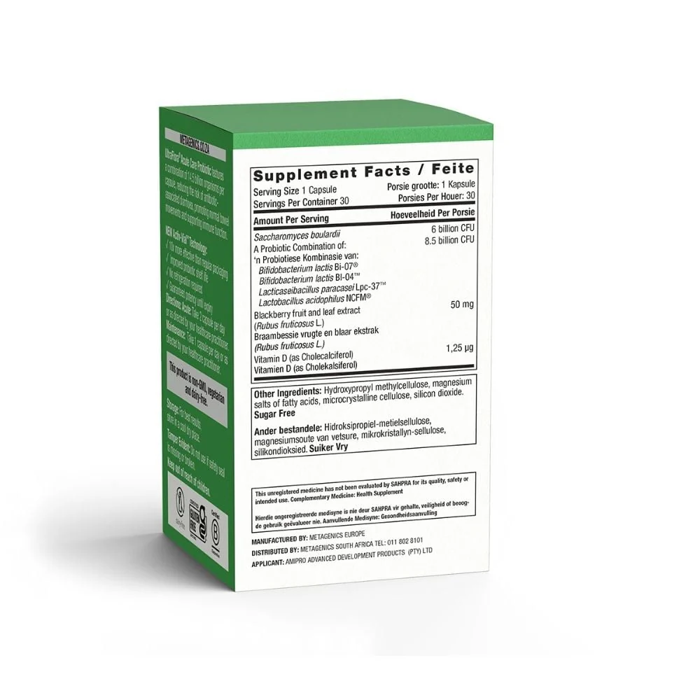 Metagenics - UltraFlora Acute Care Probiotic 30s - Image 5