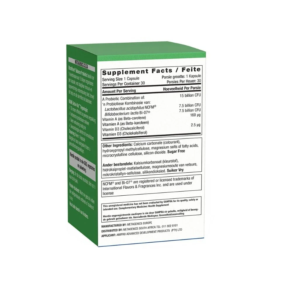 Metagenics - UltraFlora Balance Probiotic 30s - Image 5