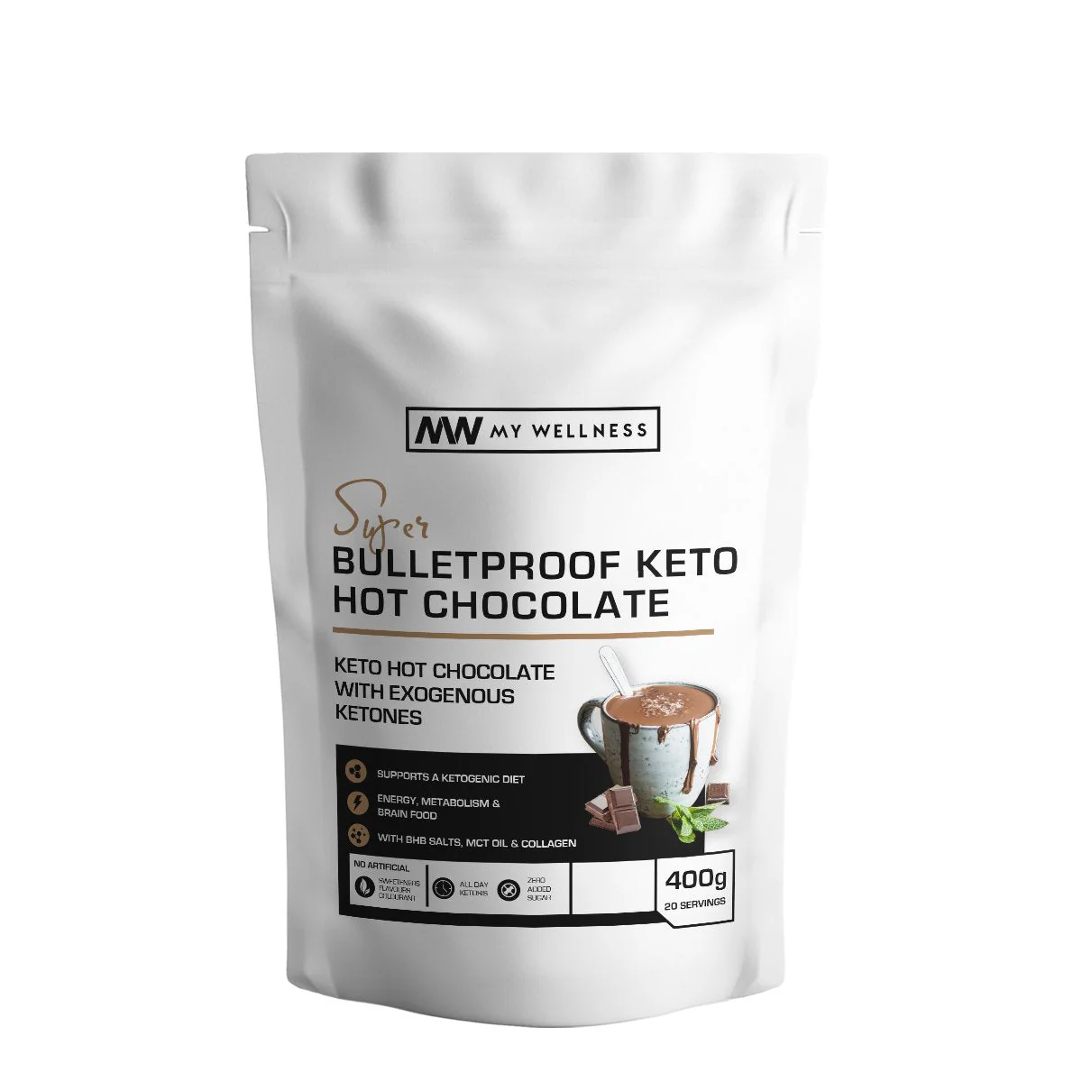 My Wellness - Bullet Proof Keto Hot Chocolate Salted Chocolate 400g