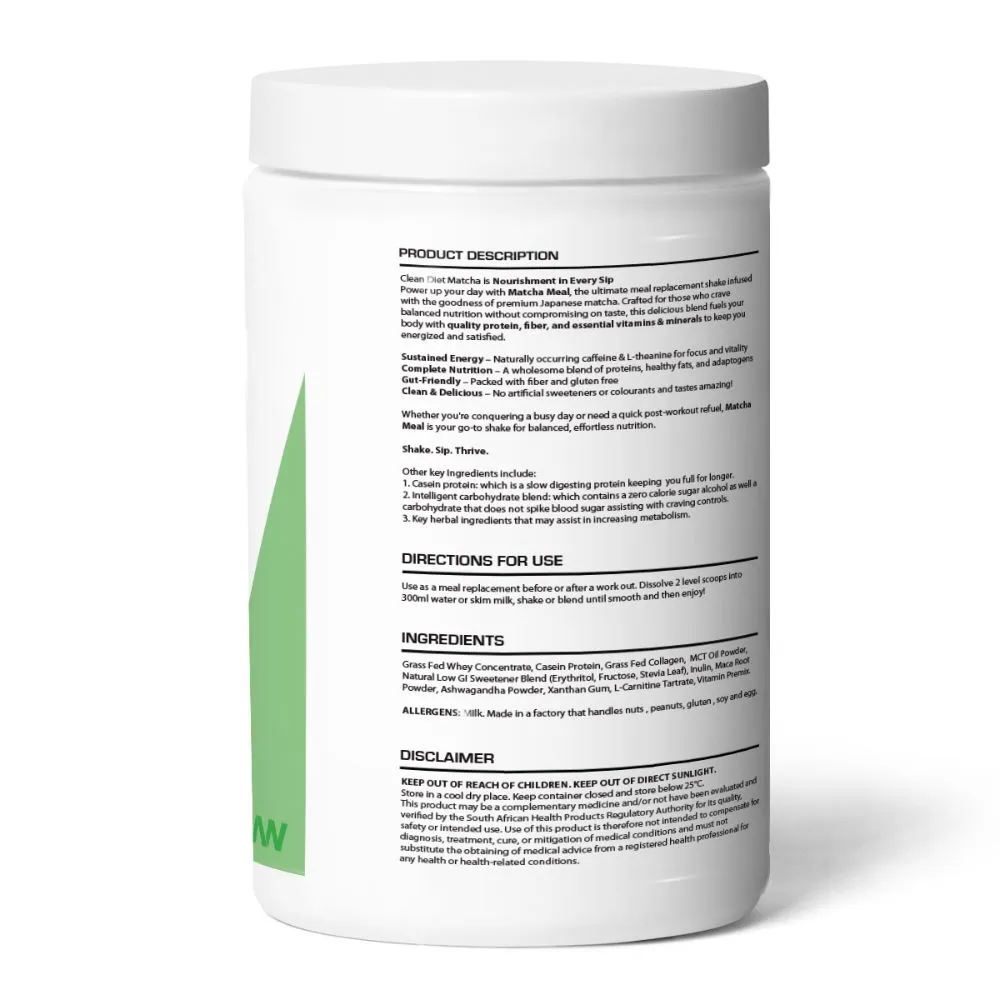 My Wellness - Clean Diet Matcha 1kg - Image 2