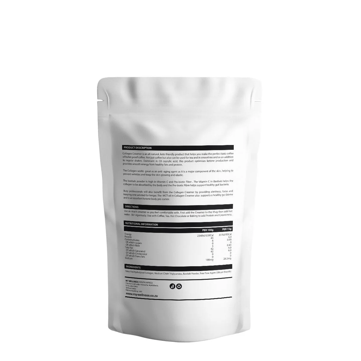 My Wellness - Collagen Creamer Unflavoured 300g - Image 2