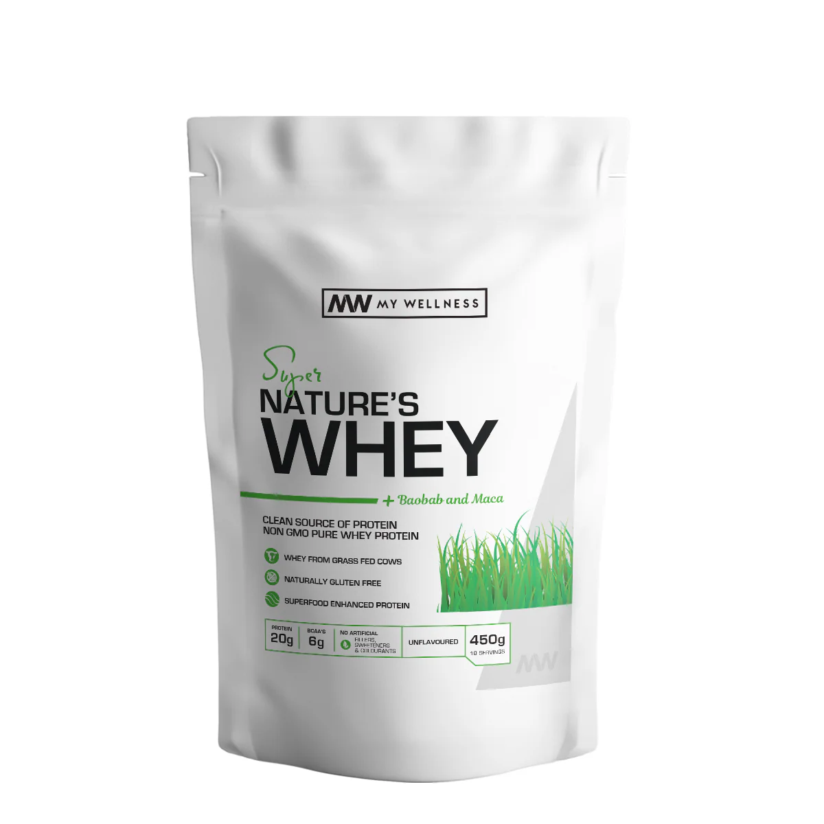 My Wellness - Nature's Whey Unflavoured 450g - Image 4