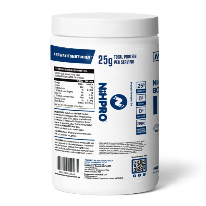 My Wellness - NiHPRO PROTEIN ISOLATE Dutch Chocolate Ice Cream 900g - Image 3