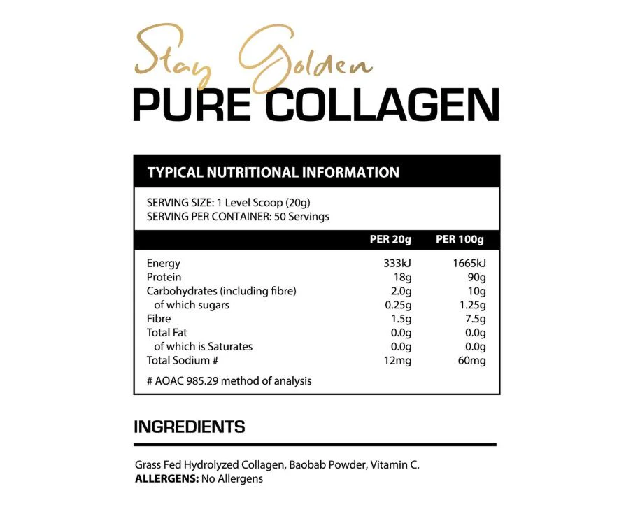 My Wellness - Pure Collagen + Vitamin C Unflavoured 1kg - Image 4