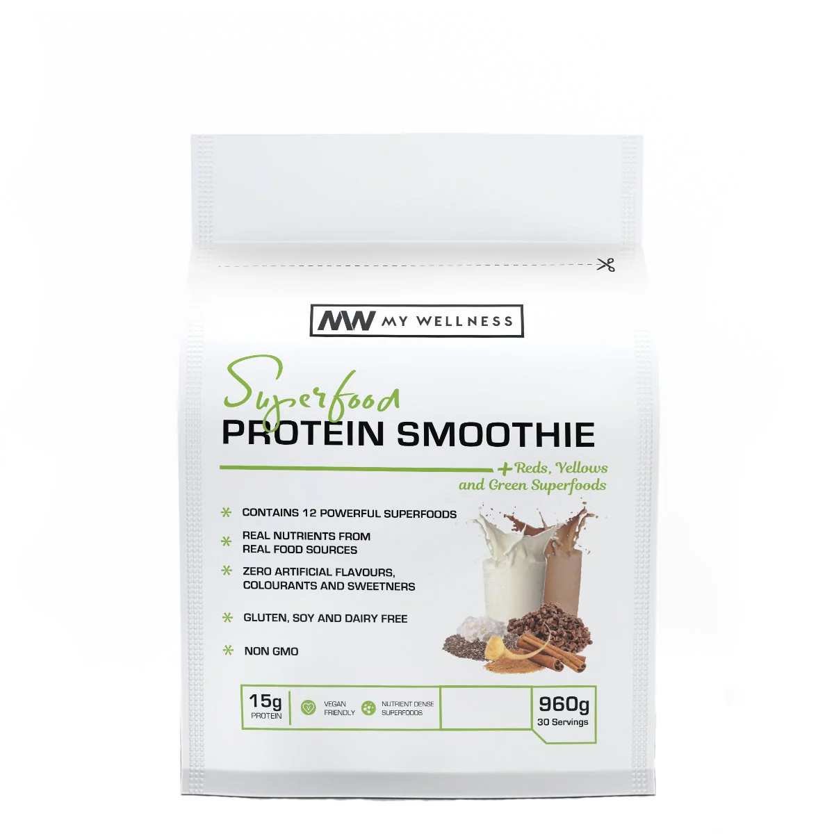 My Wellness - Superfood Protein Smoothie Chocolate 430g