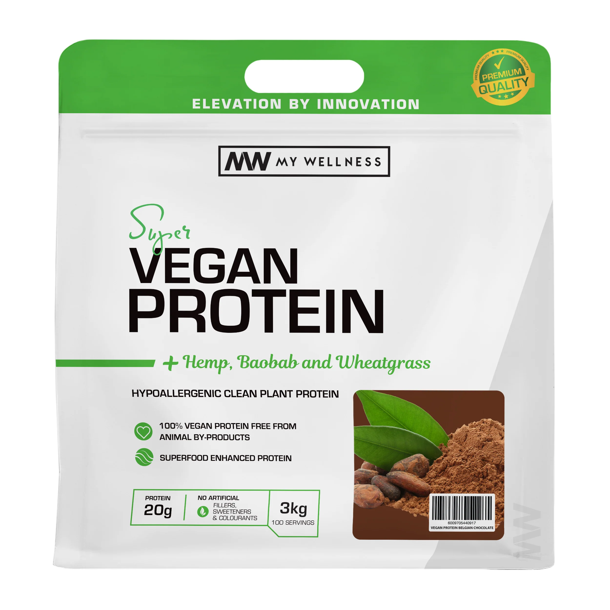 My Wellness - Vegan Protein Chocolate 450g - Image 4