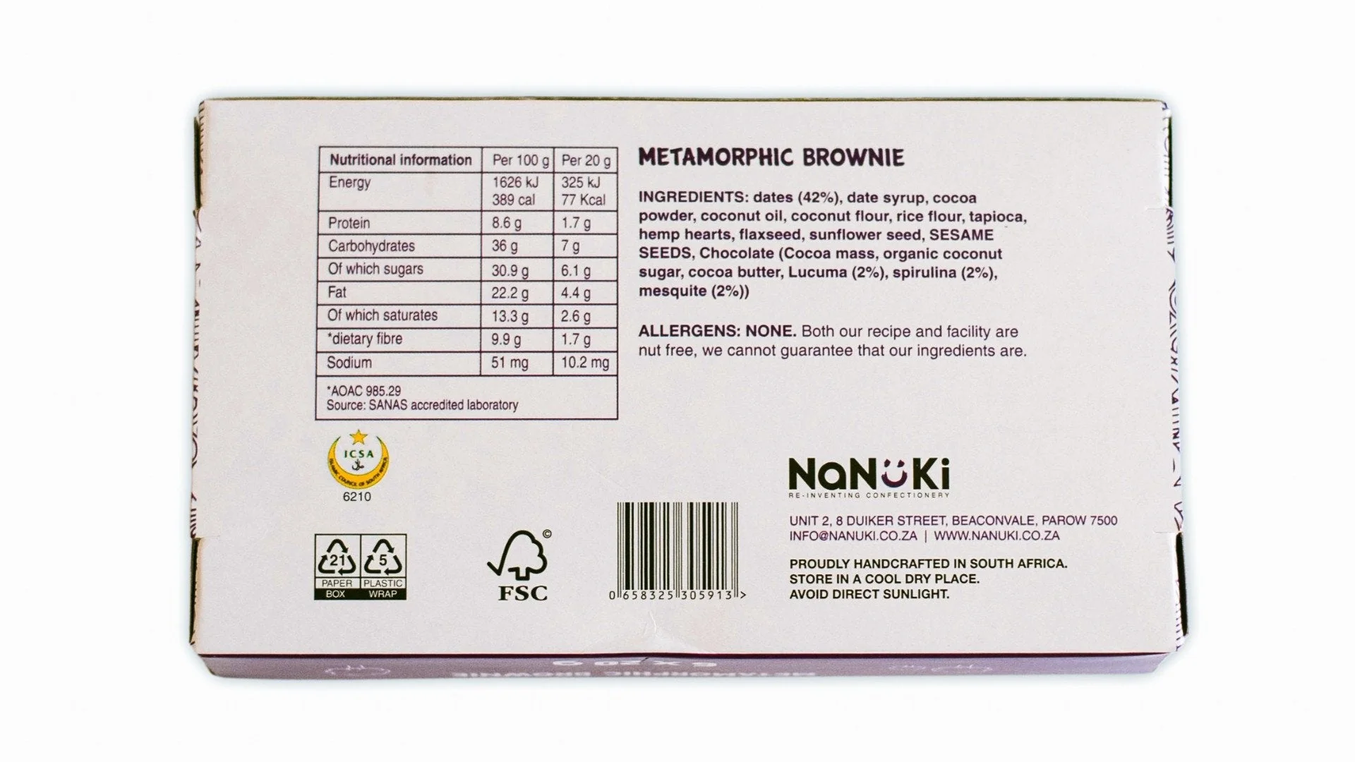 Nanuki - Boom Bar Metamorphic Brownie Mini (6 x 20g) 120g - Image 2