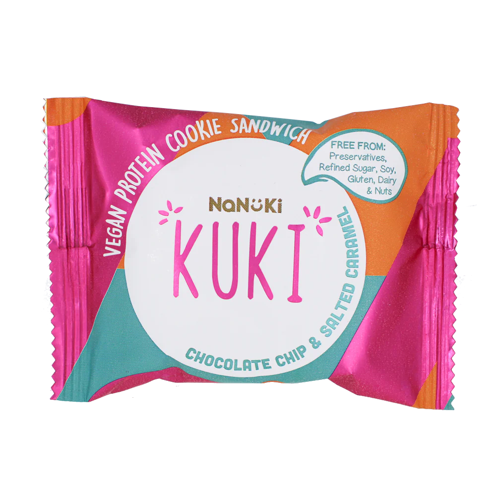 Nanuki - Kuki Cookie Sandich Chocolate Chip Salted Caramel 45g