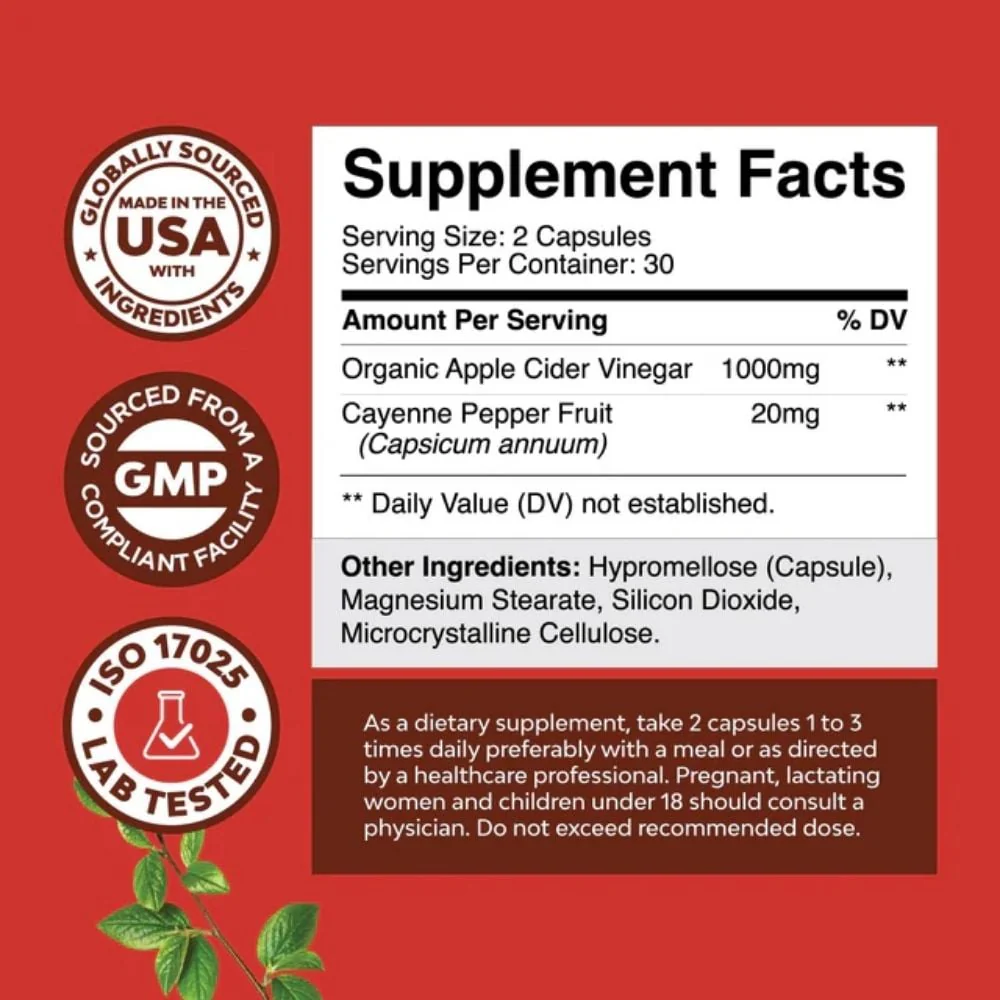 Nature's Craft - Apple Cider Vinegar Complex 60s - Image 2