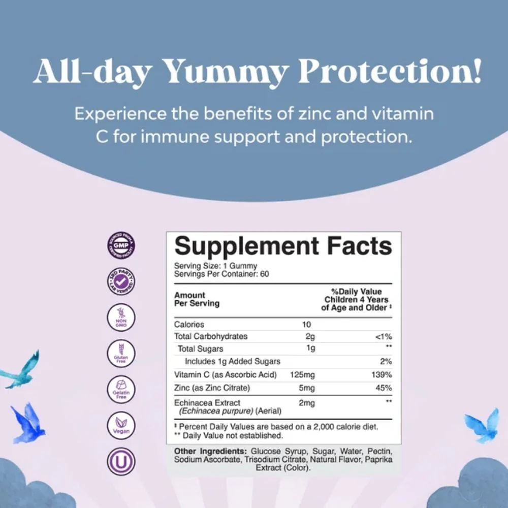 Nature's Craft - Kids Immunity Gummies Orange 60s - Image 2