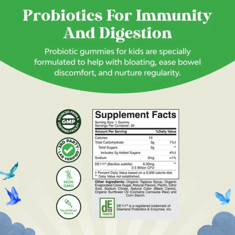 Nature's Craft - Kids Probiotic Gummies Strawberry 30s - Image 2