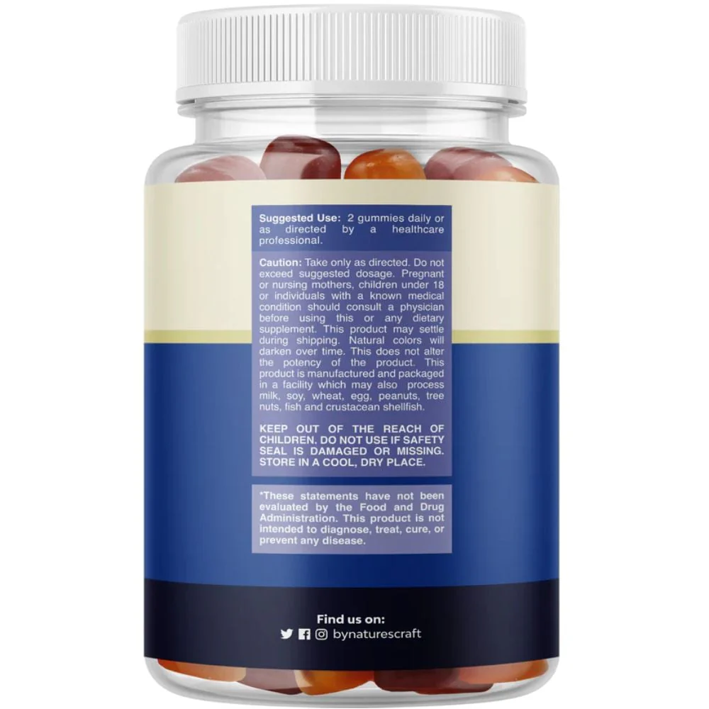 Nature's Craft - Men's Multivitamin Gummies Orange Cherry Strawberry 90s - Image 2